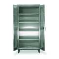 Strong Hold 12 ga. ga. Stainless Steel Storage Cabinet, 60 in W, 78 in H, Stationary 56-V-244SS