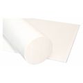 Zoro Select White PET-P Rod Stock 3 ft. L, 3" Dia. 1UVH2