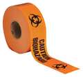 Zoro Select Barricade Tape, Orange/Black, 1000ft x 3In 91448