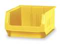 Quantum Storage Systems 150 lb Storage Bin, Polyethylene, 12 3/8 in W, 7 7/8 in H, 19 3/4 in L, Yellow QMS532YL