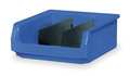 Quantum Storage Systems 150 lb Storage Bin, Polyethylene, 12 3/8 in W, 5 7/8 in H, 19 3/4 in L, Blue QMS531BL