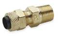 Parker 1/4" Compression x 1/8" MNPT Brass Connector 10PK 68P-4-2