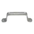 Zoro Select Utility Pull, Steel, 6 1/2 In L, Galv., Unthr. Through Holes 1WAD7