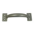 Zoro Select Utility Pull, Steel, 6 1/2 In L, Galv., Unthr. Through Holes 1WAC8