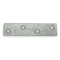 Zoro Select Mending Plate, Steel, 7/8 Wx4 In L 1WDH2