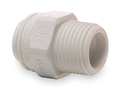 John Guest Male Adapter, 1/4 in Tube Size, Polypropylene, White, 10 PK PP010823W-PK10