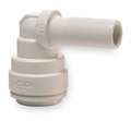 John Guest Plug-In Elbow, 1/4 in Tube Size, Polypropylene, White, 10 PK PP220808W-PK10