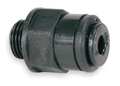John Guest Push-to-Connect, Threaded Male Adapter, 13/32 in Tube Size, Acetal, Black, 10 PK PM011014E-PK10