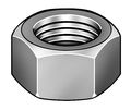 Zoro Select Hex Nut, 7/8"-9, Steel, Not Graded, Black Oxide, 3/4 in Ht, 10 PK HNI2087LH-010BX