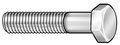 Zoro Select A307A, 5/8 in Hex Head Cap Screw, Zinc Plated Steel, 1 3/4 in L, 25 PK 494116-PG