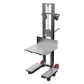 Zoro Select Manual Platform Lift Truck, Manual, 400 lb Load Capacity, Hand Winch Lift Control ALLW-2420-4SFL