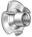 Zoro Select T-Nut, 5/16"-18, Steel, Zinc Plated, 0.390625 in Barrel Dia, 5/16 in Barrel Ht, 100 PK 302080-PG