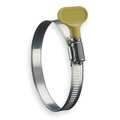 Zoro Select Hose Clamp, 1/4 to 5/8 In, SAE 4, SS, PK10 6Y004