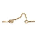 Zoro Select Hook and Eye, Brass, L 2 In, PK20 1XMW6