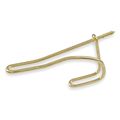 Zoro Select Coat and Garment Wire Hook, Brass 1XNF4