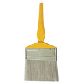 Zoro Select 4" Flat Sash Paint Brush, Synthetic Bristle, Plastic Handle 1XRH3