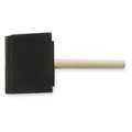 Zoro Select 3" Flat Sash Paint Brush, Foam Bristle, Unfinished Wood Handle 1XRK2