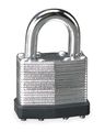 Zoro Select Padlock, Keyed Alike, Standard Shackle, Rectangular Steel Body, Steel Shackle, 3/4 in W 1XRT7