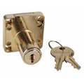 Zoro Select Cabinet and Drawer Dead Bolt Locks, Keyed Alike, CH751 Key, For Material Thickness 1 1/4 in 1XRY3