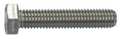 Zoro Select #10-32 x 1/2 in Hex Hex Machine Screw, Plain 18-8 Stainless Steel, 100 PK U51016.019.0051