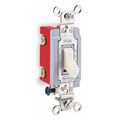 Hubbell Wall Switch, 3-Way, 120/277V, 20A, Wht, Toggl HBL1223W