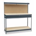 Zoro Select Workbenches, Particleboard, 60" W, 60" Height, 4000 lb., Straight 1YCA1