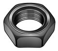 Zoro Select Jam Nut, 1-3/4"-12, Carbon Steel, Not Graded, Black Oxide, 1 in Ht JNFI2175-001BX