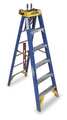 Werner 6 ft Fiberglass Stepladder, 375 lb Capacity OBCN06