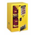 Justrite Sure-Grip EX Flammable Safety Cabinet, 12 gal., Yellow 891200