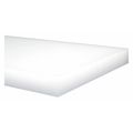 Zoro Select Off-White HDPE Sheet Stock 12" L x 12" W x 1.500" Thick 1ZAH5