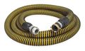 Zoro Select 3" ID x 20 ft PE Discharge & Suction Hose BK/YL 1ZNB3