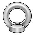 Zoro Select Round Eye Nut, M12-1.75 Thread Size, 11 mm Thread Lg, Steel, Zinc Plated, 2 PK RN5821200-002P2