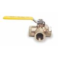 Apollo Valves 1-1/2" FNPT Bronze Ball Valve 3-Way 7060701