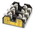 Eaton Bussmann Open Fuse Block, T UL Class, 3 Poles, 0 to 30A Amp Range, 600V AC/DC Volt Rating T60030-3SR