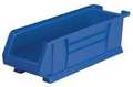 Akro-Mils 200 lb Storage Bin, Plastic, 8 1/4 in W, 7 in H, 23 7/8 in L, Blue 30284BLUE