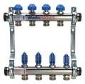 Watts Flowmeter Manifold, Metal, Stainless Steel D3803004SS