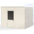 Porta-King 4-Wall Modular In-Plant Office, 8 ft H, 10 ft W, 10 ft D, White VK1DW-WCM 10'x10' 4-Wall