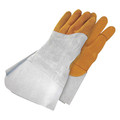 Bdg Welding Glove TIG Grain Deerskin Back Hand Patch Left Hand, Size XL 64-1-1525-12