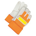 Bdg Leather Gloves, Safety Cuff, L 40-1-287-W