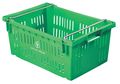 Orbis 40 lb Hang & Stack Storage Bin, Plastic, 15 3/4 in W, 10 1/4 in H, Green, 23 5/8 in L AF2416-10 Green