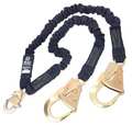 3M Dbi-Sala Shock Absorbing Lanyard, 6 ft., Black 1246525