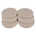 Zoro Select Felt Pads, Self-Stick, Round, 2", PK6 10J991