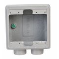 Appleton Electric Weatherproof Electrical Box, 45 cu in, FDS, 2 Gangs, Malleable Iron FDS-2-75