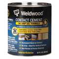 Dap Contact Cement, Weldwood Gel Series, Tan, 1 qt, Can 25312