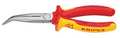 Knipex 8" Chain Nose Side Cutting Plier w/ Angled Jaw, Insulated 26 28 200 SBA