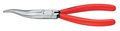 Knipex 8 in Bent Long Nose Plier Plastic Coated Handle 38 31 200