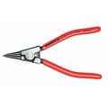Knipex 7-1/4" Circlip Pliers For Grip Rings On Shafts, Plastic Grip 46 11 G4