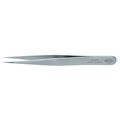 Knipex Tweezers, Anti-Mag, Needle, Straight, 4-1/2 92 22 07