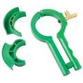 Zoro Select Side Can Tap, Manual, Green 10U329