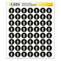 Ghs Safety Label, Gloss Paper, Full Body Suit, PK1120 GHS1220